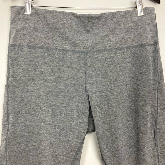 Athleta Ultimate Stash Pocket 7/8 Leggings Women’s Size 2X Drawstring Waist Gray - Picture 3 of 11